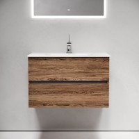 Тумба с раковиной Sancos Urban 80 дуб чарльстон, белая раковина CN7005