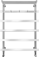 Полотенцесушитель водяной Secado Понтида 1 КСП 80x60 см, хром, лесенка, с полкой