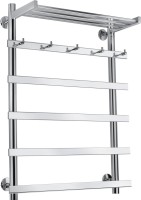 Полотенцесушитель водяной Secado Понтида 1 КСП 80x60 см, хром, лесенка, с полкой