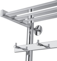 Полотенцесушитель водяной Secado Понтида 1 КСП 80x60 см, хром, лесенка, с полкой