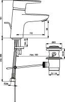 Смеситель для раковины Ideal Standard Connect blue Connect Blue B9914AA