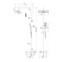 Душевая стойка Grossman Style 500.K35.05.210 Душевая стойка Grossman Style 500.K35.05.210