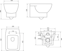 Унитаз подвесной BelBagno Lago BB128CH с микролифтом Унитаз подвесной BelBagno Lago BB128CH с микролифтом
