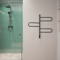 Полотенцесушитель электрический Vincea VTD-1R2CGE 44х80 графит