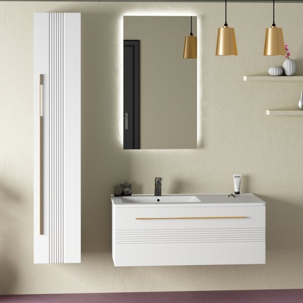 Мебель для ванной комнаты Sanvit Соната 1-100 L белая