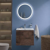 Тумба с раковиной BelBagno Etna 60 rovere moro, раковина BB-8099-60