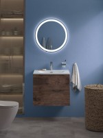 Тумба с раковиной BelBagno Etna 60 rovere moro, раковина BB-8099-60