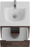 Тумба с раковиной BelBagno Etna 60 rovere moro, раковина BB-8099-60