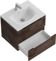 Тумба с раковиной BelBagno Etna 60 rovere moro, раковина BB-8099-60