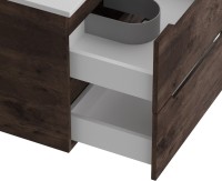 Тумба с раковиной BelBagno Etna 60 rovere moro, раковина BB-8099-60