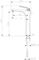 Смеситель для раковины Lemark Bellario LM6809C