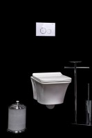 Унитаз подвесной Boheme Mirage глянец белый
