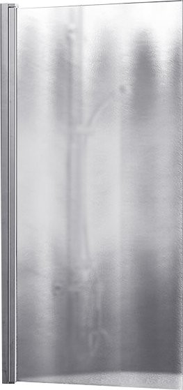 Шторка на ванну Vincea VSB-11800CH 80 см, профиль хром, стекло шиншилла