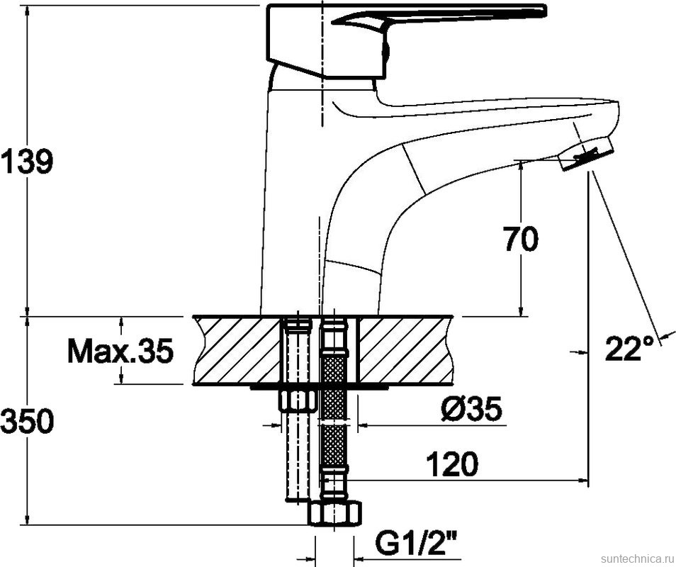 Комплект для раковины Orange Otto Otto M22-022cr с гигиеническим душем