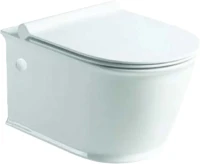 Унитаз подвесной SantiLine SL-5009 безободковый, с микролифтом