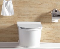 Унитаз подвесной SantiLine SL-5009 безободковый, с микролифтом