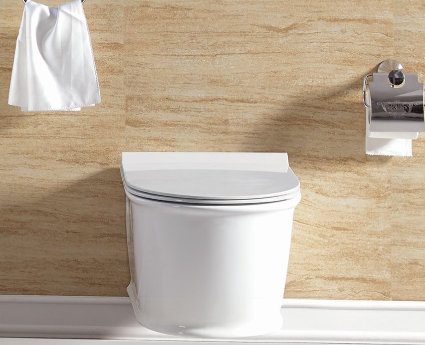 Унитаз подвесной SantiLine SL-5009 безободковый, с микролифтом