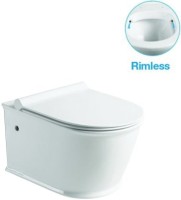 Унитаз подвесной SantiLine SL-5009 безободковый, с микролифтом