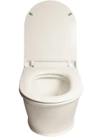 Унитаз подвесной SantiLine SL-5009 безободковый, с микролифтом