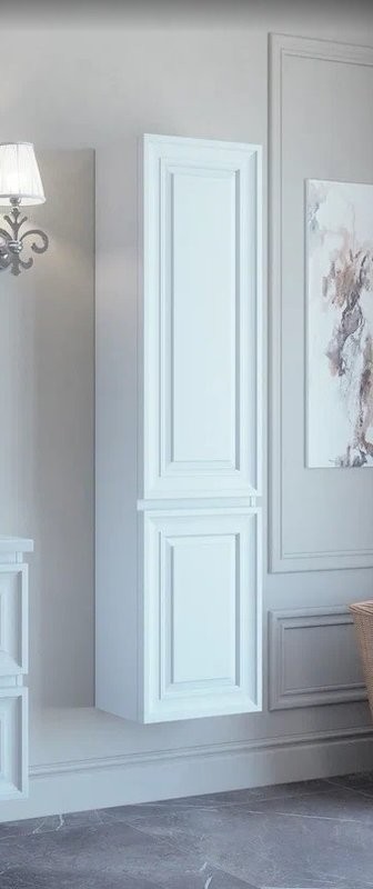 Шкаф пенал для ванной Caprigo Ponza 40 L белы