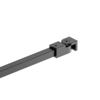 Душевая перегородка Berges Sky Black 064012 80 см, профиль черный матовый, стекло тонированное