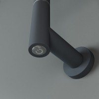 Полотенцесушитель электрический Bauedge Nimb Turning AF0033 50x62,2 темно-серый металлик