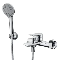 Смеситель для ванны с душем Wasserkraft Lopau 3201 хром Смеситель для ванны с душем Wasserkraft Lopau 3201 хром