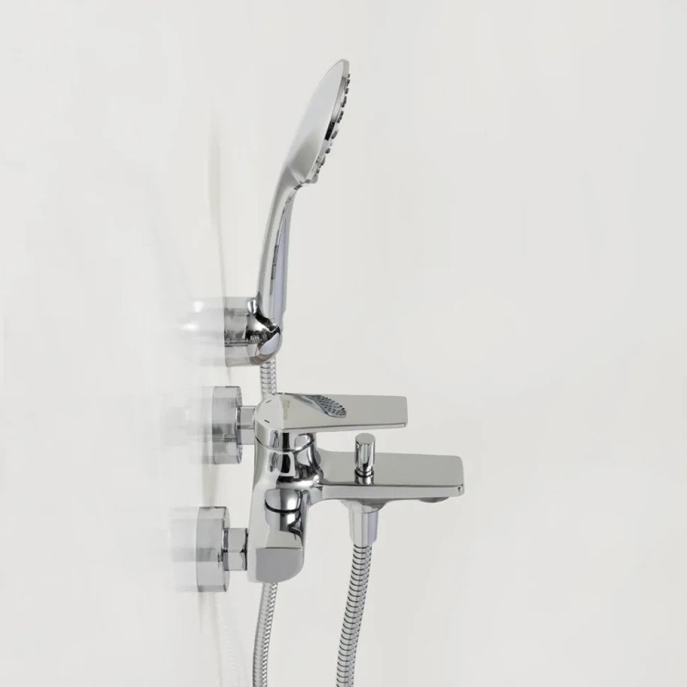 Смеситель для ванны с душем Wasserkraft Lopau 3201 хром