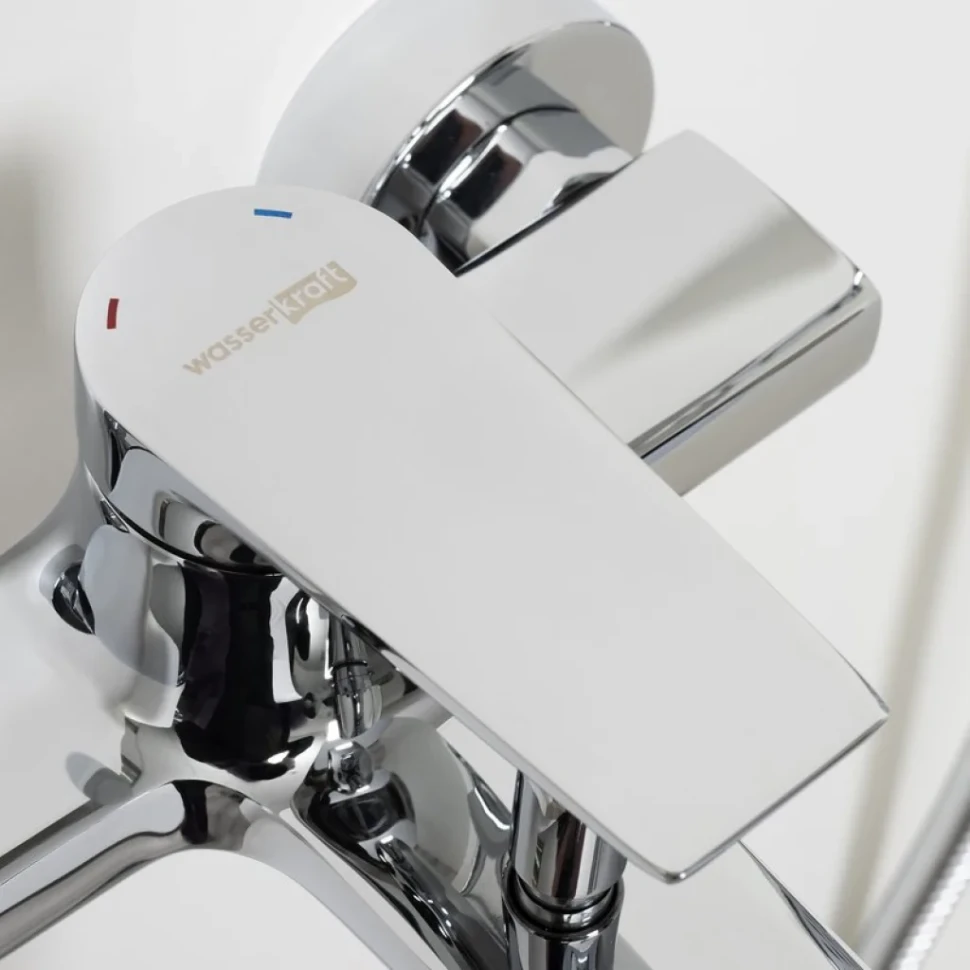 Смеситель для ванны с душем Wasserkraft Lopau 3201 хром
