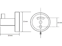 Крючок Bemeta Hematit 159106022 Крючок Bemeta Hematit 159106022