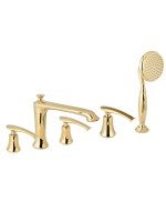 Смеситель на борт ванны AltroBagno Beatrice 020103 Or С ВНУТРЕННЕЙ ЧАСТЬЮ, золото