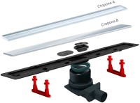 Душевой трап (лоток) Pestan Confluo Frameless Line 550 матовый хром