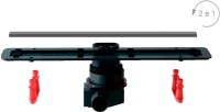 Душевой трап (лоток) Pestan Confluo Frameless Line 550 матовый хром