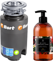 Измельчитель отходов Bort Titan 4000 + жидкое мыло