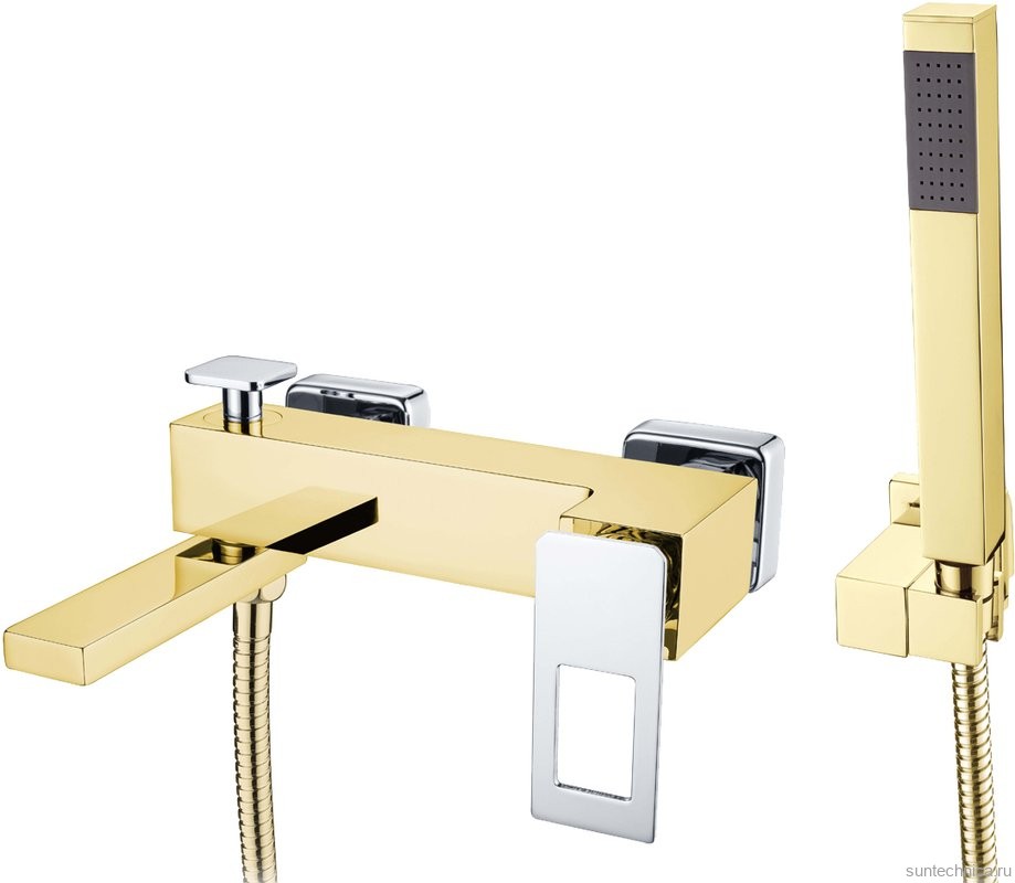 Смеситель для ванны с душем Boheme Q 143-GCR