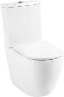 Унитаз-компакт напольный BelBagno Sfera-r BB2141CPR безободковый, крышка BB2031SC с микролифтом, бачок BB2141T