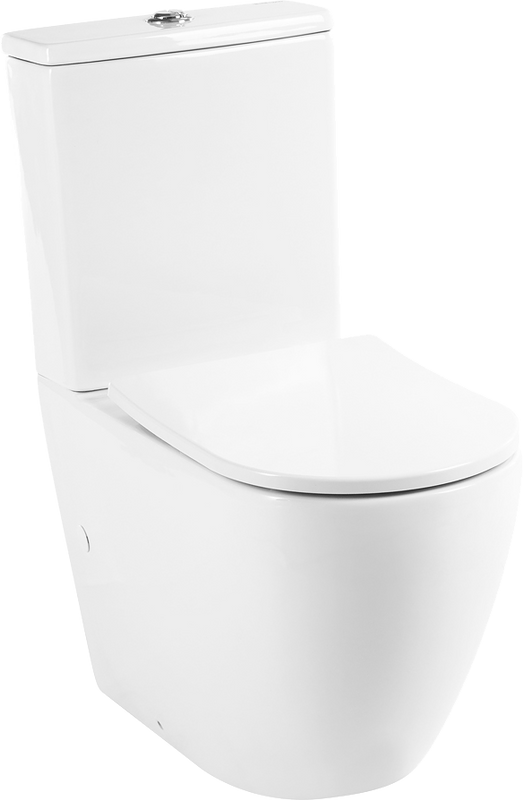 Унитаз-компакт напольный BelBagno Sfera-r BB2141CPR безободковый, крышка BB2031SC с микролифтом, бачок BB2141T