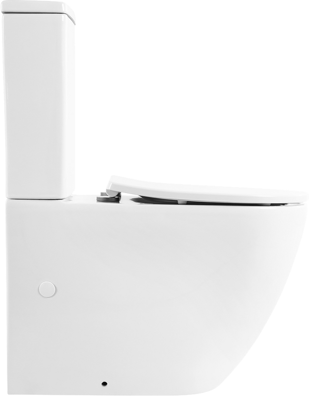 Унитаз-компакт напольный BelBagno Sfera-r BB2141CPR безободковый, крышка BB2031SC с микролифтом, бачок BB2141T