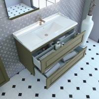 Тумба с раковиной Caprigo Wales Смальти 100 олива