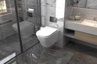 Унитаз подвесной Abber Rechteck AC1201 безободковый, с микролифтом, белый
