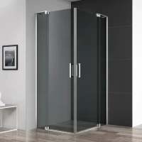 Душевой уголок Cezares Slider AH 2 70/80-90/100 Grigio Cr профиль хром, стекло серое