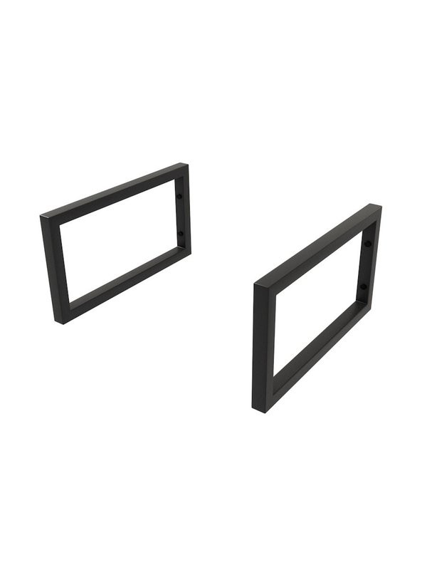 Столешница с раковиной Teymi Helmi 80 дуб кашмир, раковина Solli 41,  с черными кронштейнами