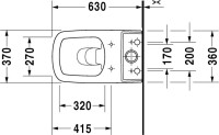 Унитаз-компакт напольный Duravit DuraStyle 215509 с микролифтом