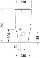 Унитаз-компакт напольный Duravit DuraStyle 215509 с микролифтом