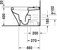 Унитаз-компакт напольный Duravit DuraStyle 215509 с микролифтом