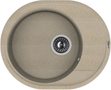 Комплект Мойка Florentina Родос 580 песочный + Смеситель Вита Pro FL песочный