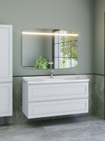 Мебель для ванной комнаты Caprigo Wales 120 матовая белая