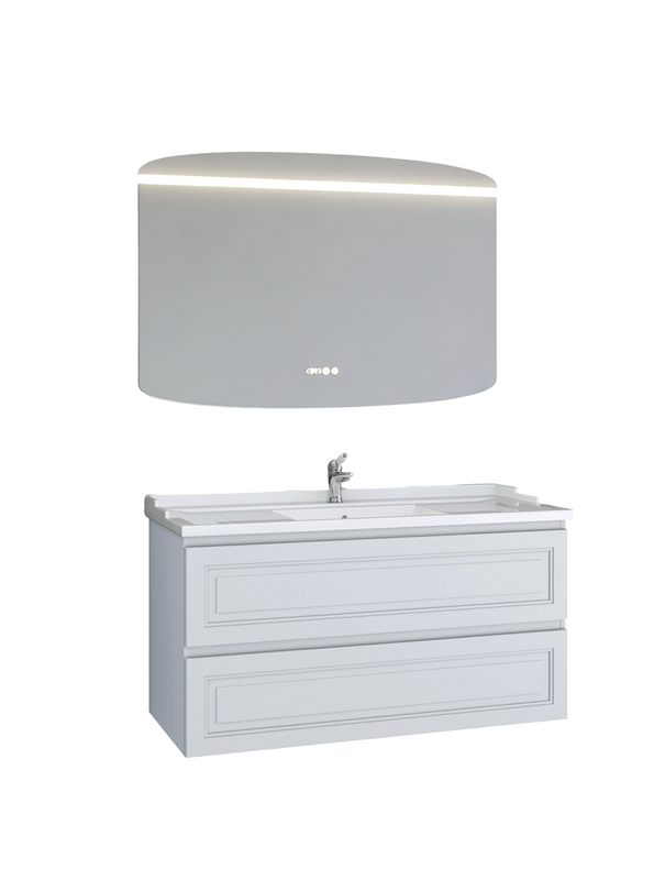 Мебель для ванной комнаты Caprigo Wales 120 матовая белая
