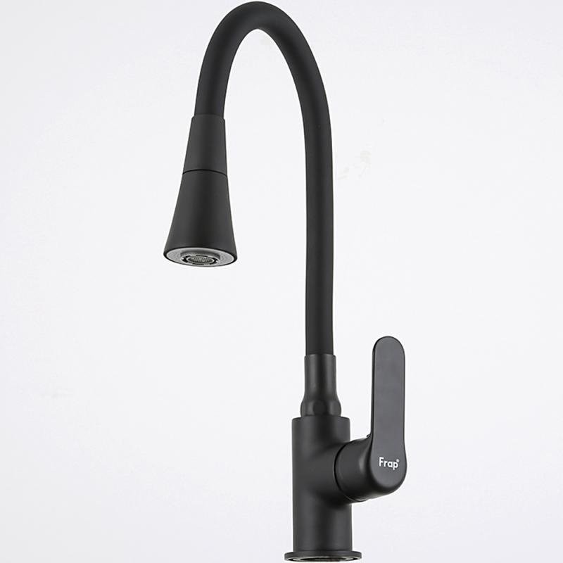 Смеситель для кухни Frap F4417-6 черный