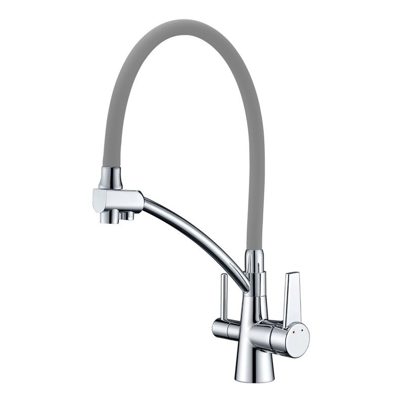 Смеситель для кухни Gappo G4398-17 с гибким изливом, хром